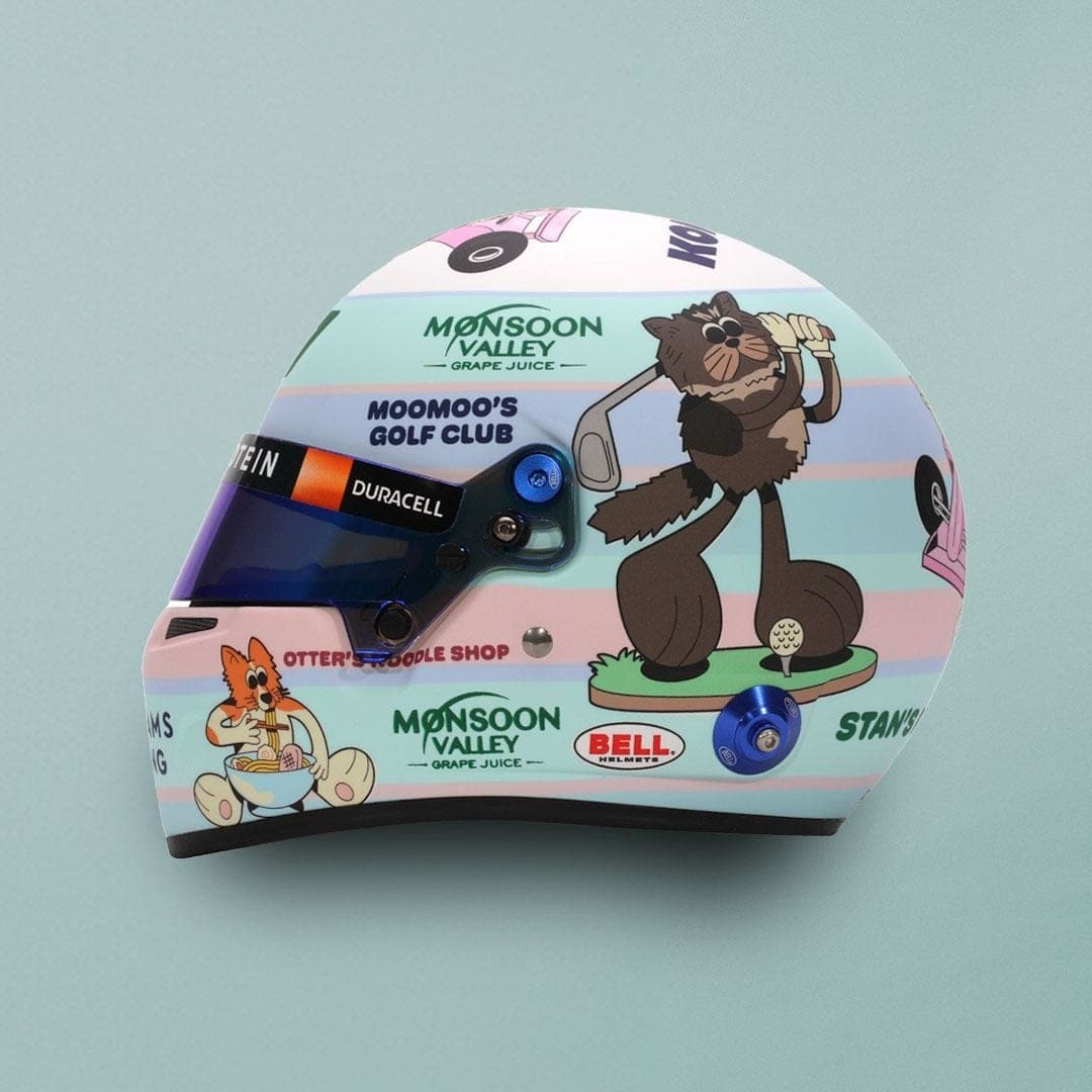 Alex Albon 2024 British GP Pets Edition Mini Helmet